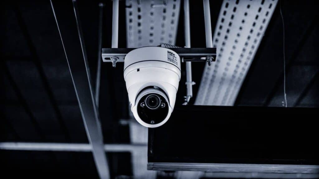 Cloud Security Camera Mounted to Ceiling